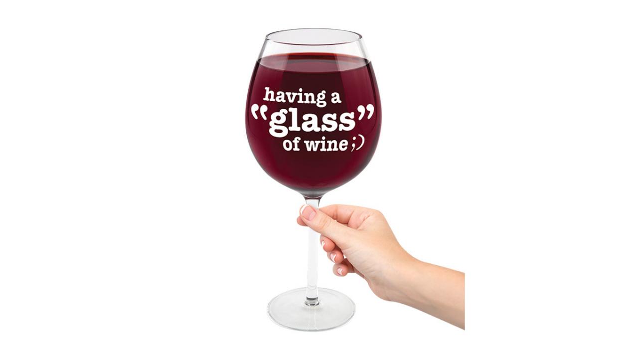 XL Weinglas, Nur ein Glas Wein pro Tag! geschenkparadies.ch