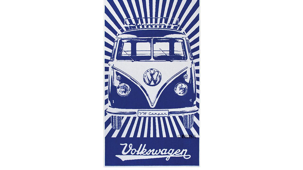 Serviette De Plage Vw Bleue Cadeaux24