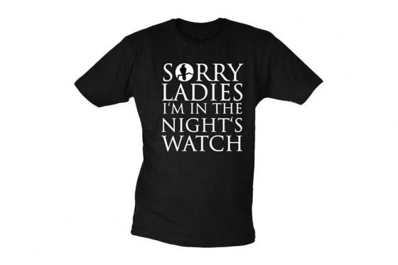 Sorry Ladies Im In The Nights Watch T Shirt Grösse L 1149