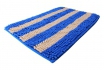 tapis rayé bleu et blanc - 40x60 cm 