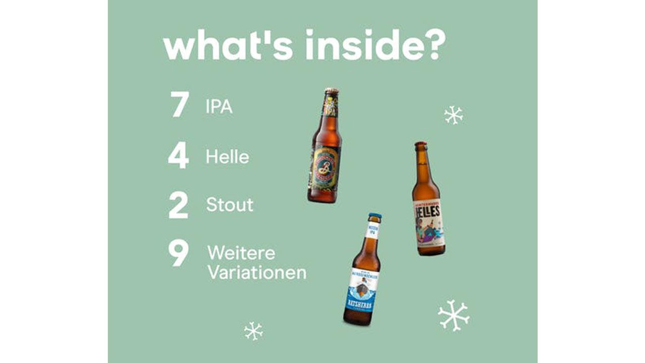 Craft Beer Adventskalender, 24 Bierspezialitäten  geschenkparadies.ch