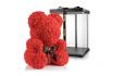 Ours en roses 35 cm - en roses rouges 2