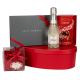 Coffret Loveroom, y compris Prosecco 2dl, pétales de rose, boules Lindor