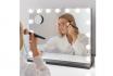 Grand miroir de maquillage noir - avec 15 LED incluses 1