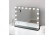 Grand miroir de maquillage noir - avec 15 LED incluses 2